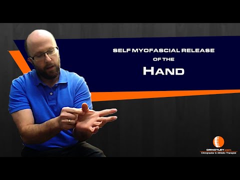 Self myofascial release of the hand - Dr Notley Chiropractor and Athletic Therapist, in Winnipeg,