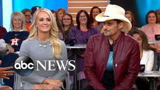 Brad Paisley and Carrie Underwood open up about the 2017 CMA Awards