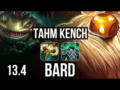 TAHM KENCH vs BARD (TOP) | 6/0/4, 2.0M mastery, 500+ games, Dominating | EUW Master | 13.4