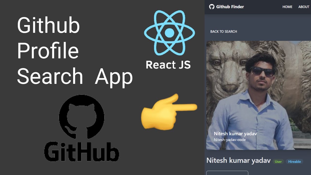 Github Profile Search App In REACT Js