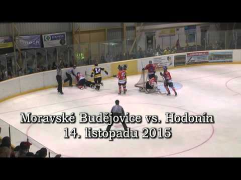 Zákrok v utkání Žihadla vs. Hodonín 14. listopadu 2015