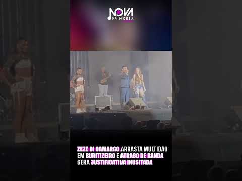 Zezé Di Camargo arrasta multidão em Buritizeiro e atraso de banda gera justificativa inusitada