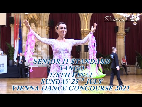 Vienna Dance Concourse 2021 - Senior II Standard Tango WDSF - 1/8 Final - 25 July 2021
