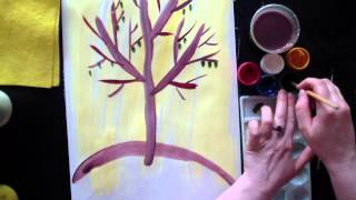 Урок для детей поэтапно рисуем гуашью - Видео онлайн