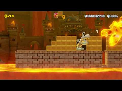 World B-2 Lava Lake Lumberers by 3rd Bunny - Super Mario Maker 2 - No Commentary 1ca