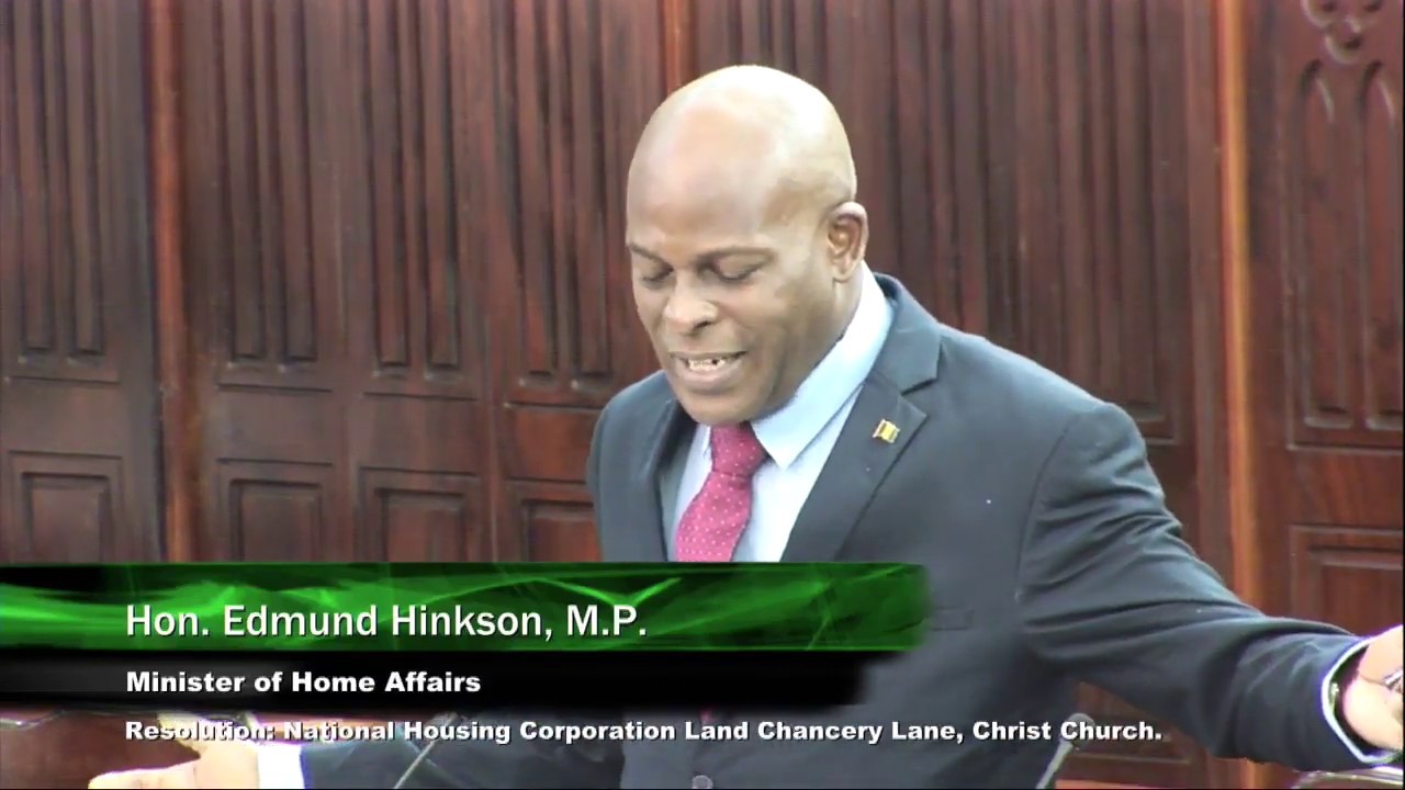 Edmund Hinkson at The House Of Assembly - 18th Sitting