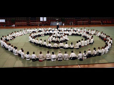 Last overtone meditation lead by Tada Hiroshi shihan (9.dan) Aikikai in La Spezia 2019
