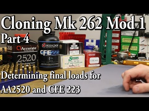 Mk 262 Cloning - pt 4 - Fine tuning AA2520 and CFE 223 loads