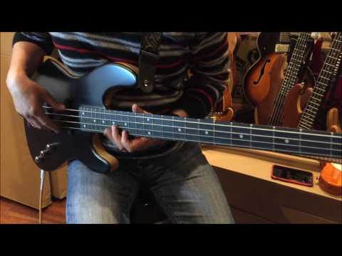 AIO Wolf JB5 5 String Jazz Bass - Ebony New Model w/ Humbucker PU GS-001 image 15