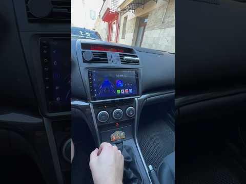 Mazda 6 android gps radio with reverse camera CarPlay #shorts