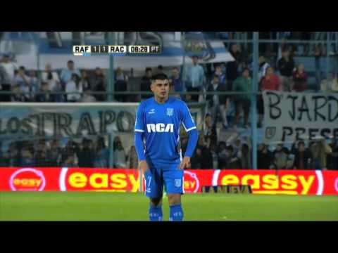 Gol de Acuña. Atl. Rafaela 1 - Racing 1. Fecha 8. Primera División 2016.