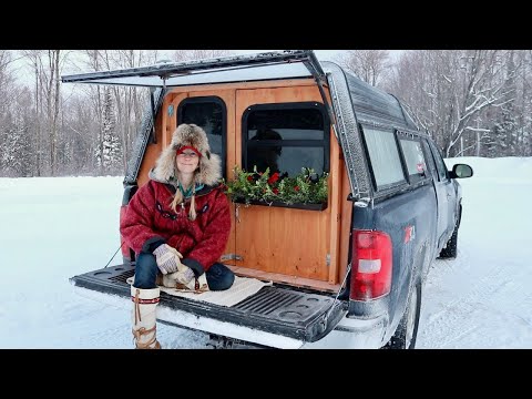 I just set my cold record- Truck Camping in UP MICHIGAN