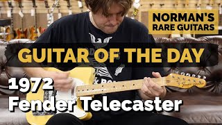 Video thumbnail for Guitar of the Day: 1972 Fender Telecaster | Norman's Rare Guitars by Normans Rare Guitars