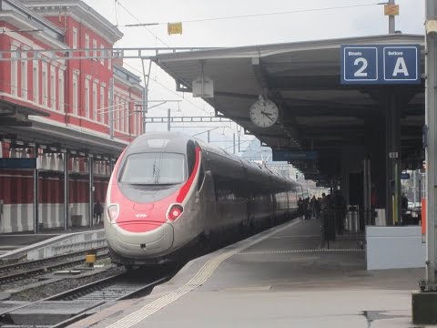 Testfahrt RABe 503 (ETR 610) 013 & 012 "Ticino" - Lugano 26.11.2014