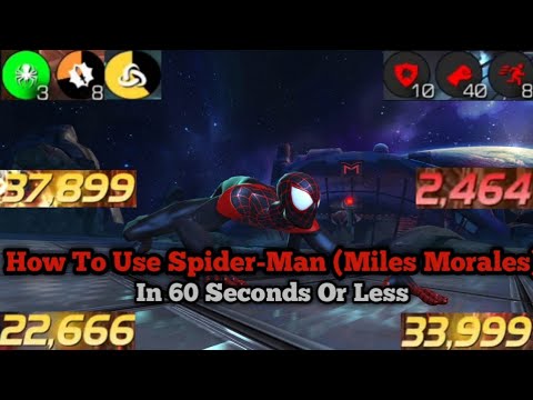 How To Use Miles Morales Spider-Man MCoC | SP2 Damage Rotation Guide