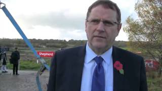Phil Wilson at Hitachi ceremony Aycliffe Business Park November 2013