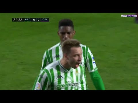 Golazo de Loren en el Real Betis 3 - Celta 3 | Audio: Miguel Angel Roman | 18/19 HD