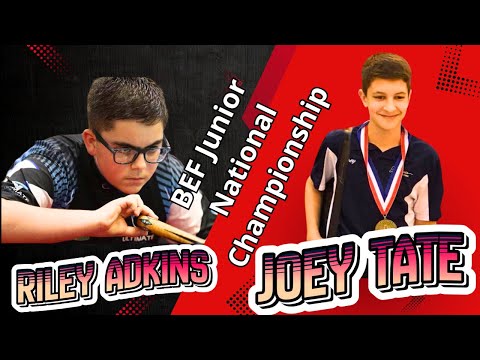 Riley Adkins vs Joey Tate | BEF JUNIOR NATIONAL CHAMPIONSHIPS | 9 Ball | Race 7