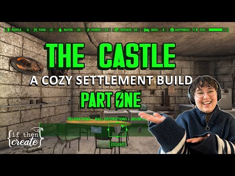 The Castle - PART ONE - a cozy and realistic fallout 4 settlement build! (no mods)
