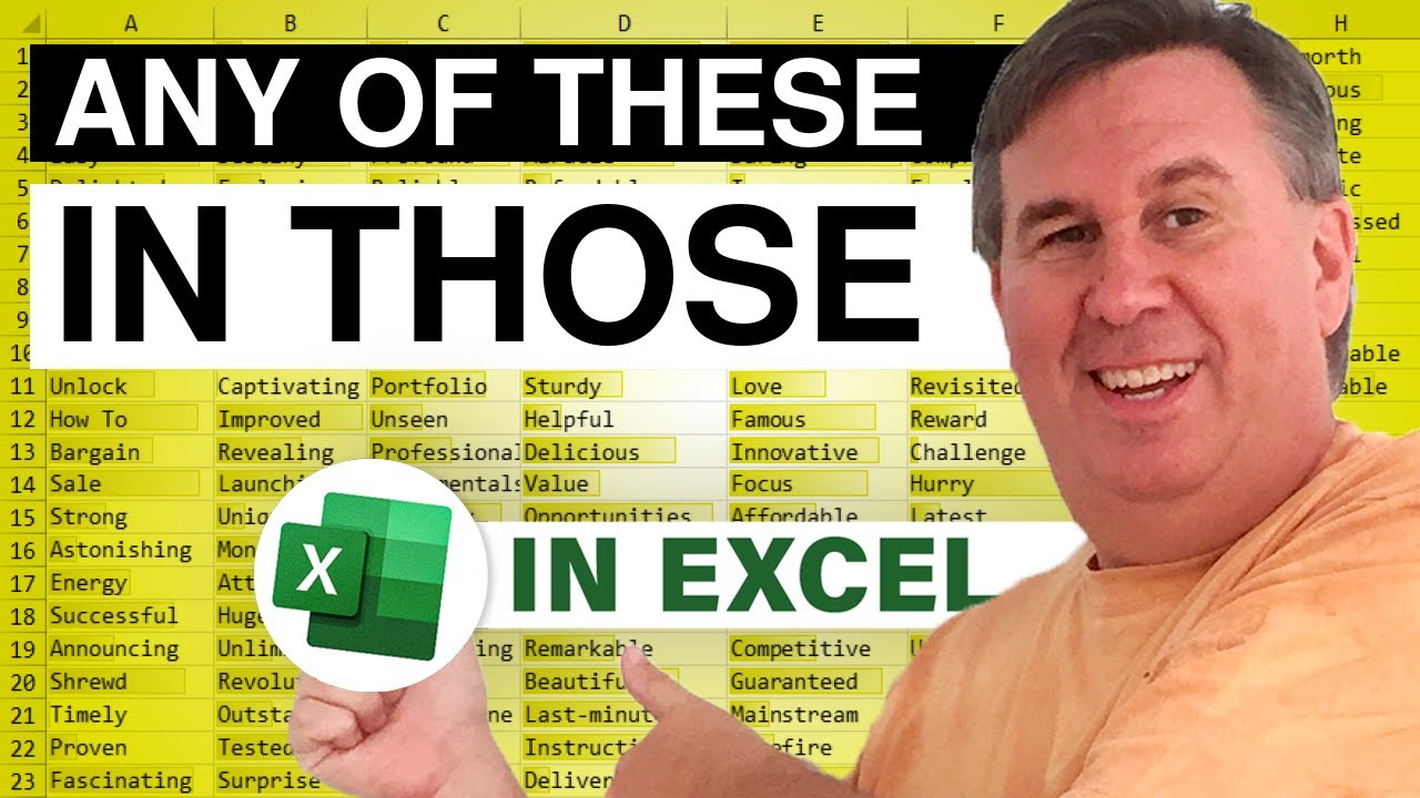 Dueling Excel Any Of These In Those Podcast 1516 MrExcel