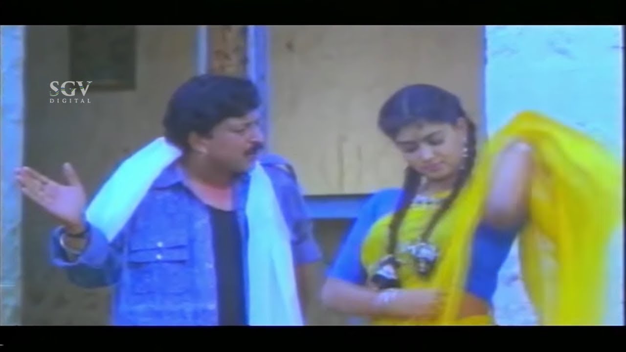 Sonakshi dying for Lover Vishnuvardhan | Shashikumar | Kannada Scene | Kunthi Puthra Movie