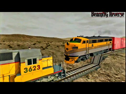 Trains vs Unfinished Railway Crashes Reverse#6 - BeamNG Drive
