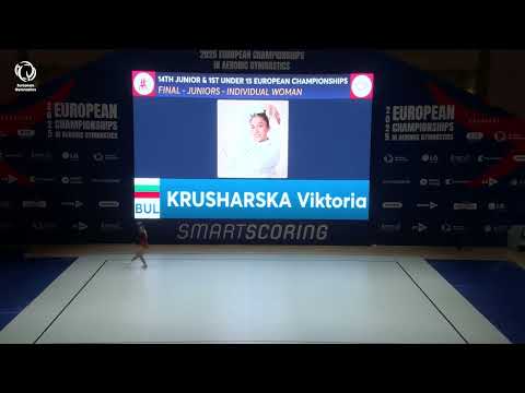 Viktoria Krusharska (BUL) - 2025 Aerobics European Champion, junior Individual Women