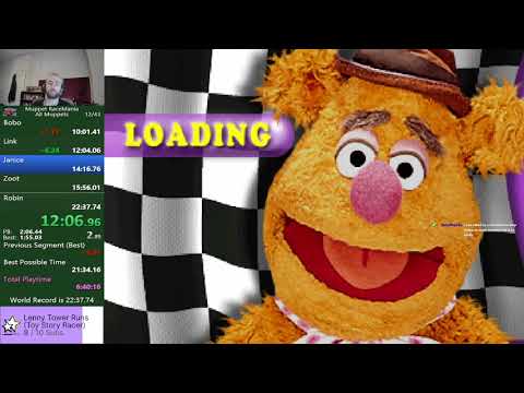 [PB] Muppet RaceMania Speedrun - All Muppets (22:25.21)