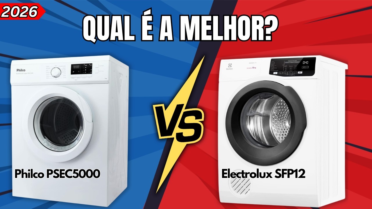 Qual Secadora de Roupas COMPRAR em 2026? Electrolux ou Philco? (Comparativo Completo)