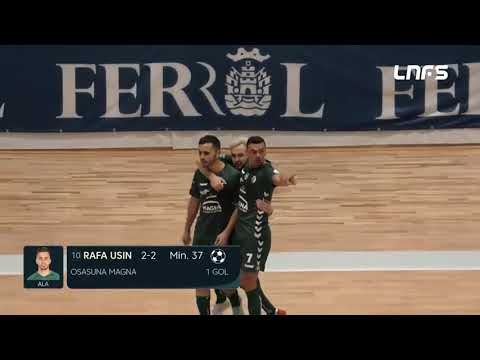 Gol Rafa Usin (2-2) O Parrulo Ferrol - Osasuna Magna. J12, 1Div. LNFS