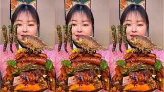 Download lagu Fried Fish, Braised Pork, and Spicy Okra, Braised Ribs & Whole Fried Fish Tower #003 mp3