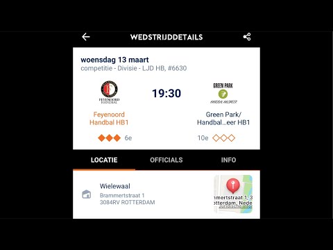 Feyenoord handbal HB1 - Green Park handbal Aalsmeer HB1
