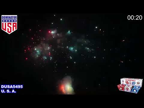 Dominator Fireworks DUSA5495 USA Grand Finale 500G RWB Set of 3.