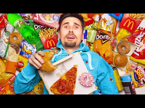 MANGIO solo FAST FOOD per UNA SETTIMANA 🍟 SENZA bere ACQUA!!