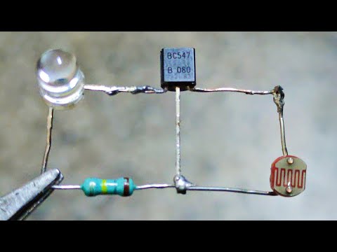 How to make Automatic Night Lamp using LDR and BC547 Transistor