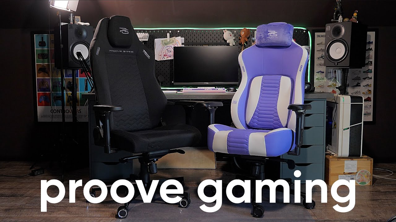 Ігрове крісло Proove Gaming Geek white purple video preview