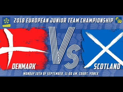 Denmark (Muurholm/ Vestergaard) vs Scotland (Grimley/ Grimley) -QF - European Jnr. Team C’ships 2018