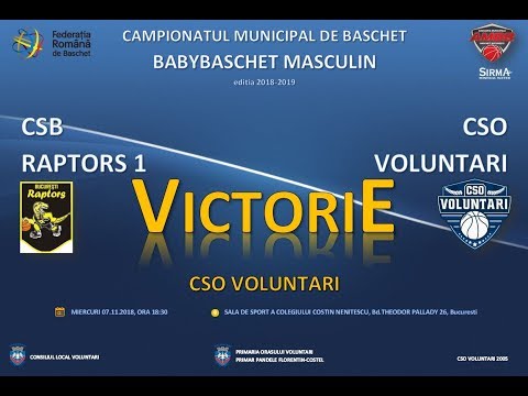 Victorie CSO Voluntari in CSB Raptors - CSO Voluntari (babybaschet, 07.11.2018 HD Version)
