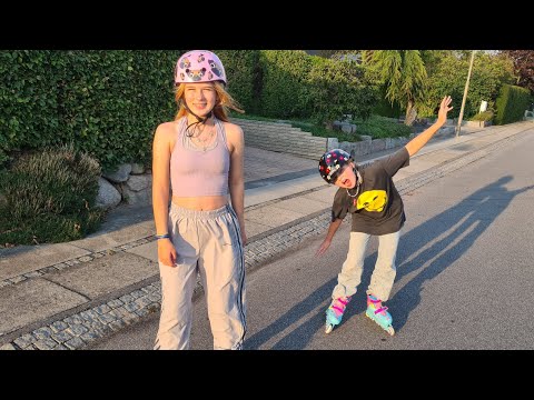 AFTENTUR PÅ RULLESKØJTER 🤩 NOGET GIK GALT 🙄🤔