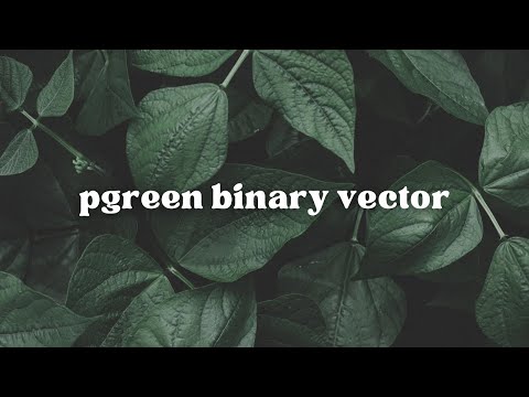 PGREEN BINARY VECTOR | AGT659 Presentation