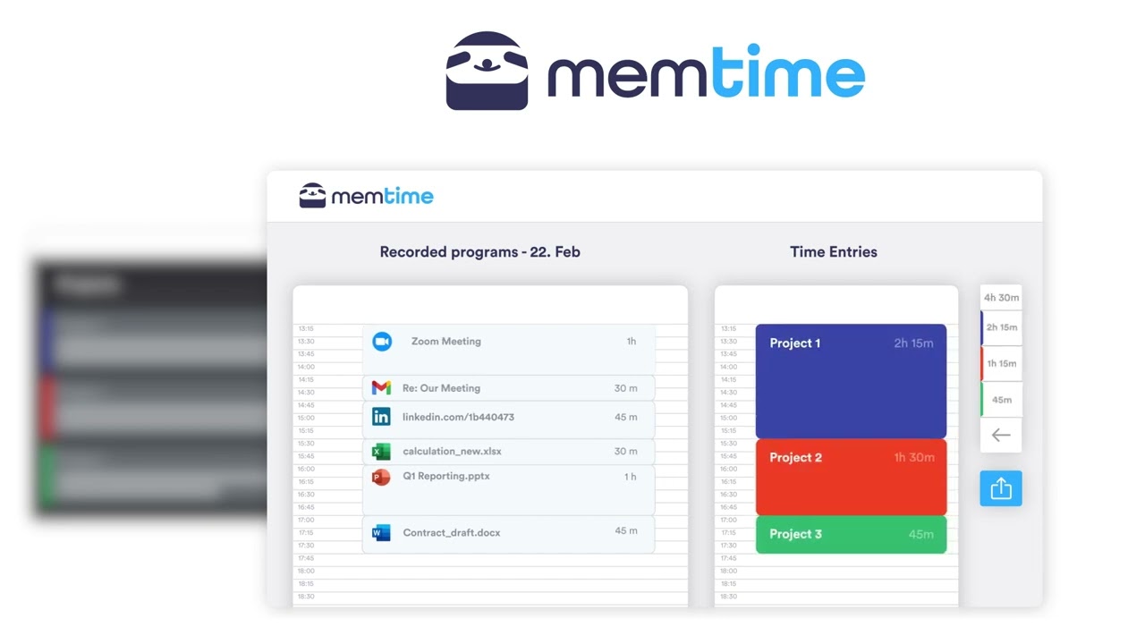 Memtime - Automatic Time Tracking for Windows, macOS & Linux. Integrated with your Software via API.