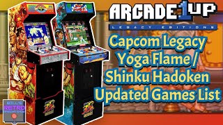 Arcade1up Capcom Legacy Yoga Flame / Shinku Hadoken Updated Games List
