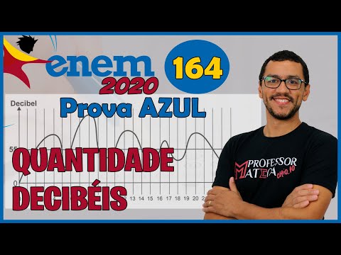 Questão 164 | Prova Azul ENEM 2020 | Gabarito Matemática | Valor Decibéis