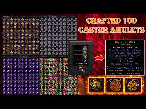 What Happens When You Craft 100 Caster Amulets in Diablo 2: Resurrected?