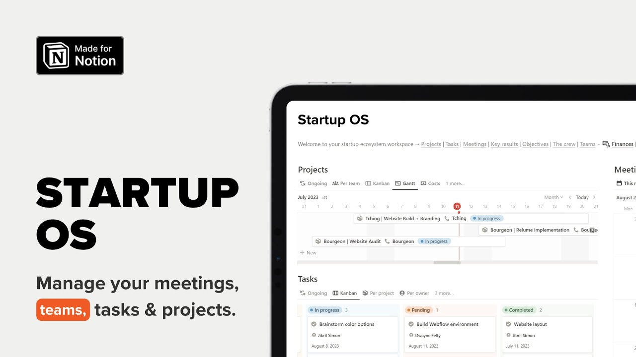 Notion Startup OS Template