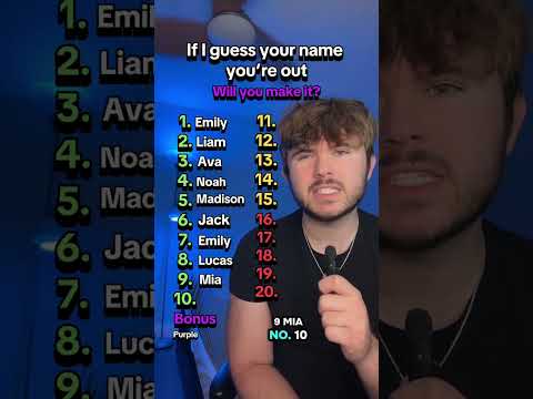 If I say your name you're out! #shorts #name