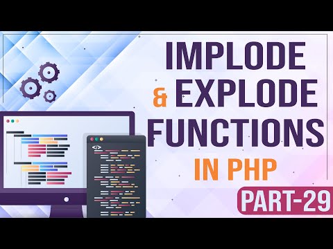 Implode And Explode Functions In Php Learn Php Programming Php For Beginners