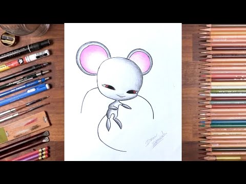 How to draw Kwami Mullo | Mouse Kwami | step by step and easy | DrawSenesh