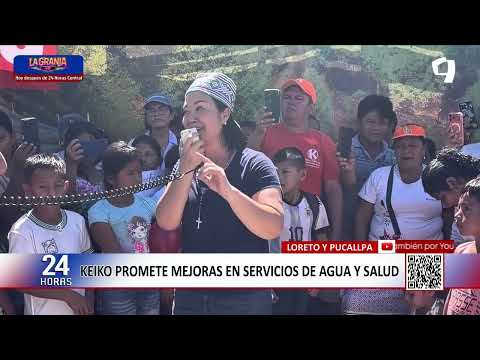 Keiko Fujimori llega a Loreto y recoge demandas de pobladores