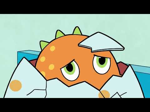 Jana und Dino PLUS 1 – animierte Bildgeschichte Lektion 1 und 2: „Hallo Jana. Hallo Dino.“